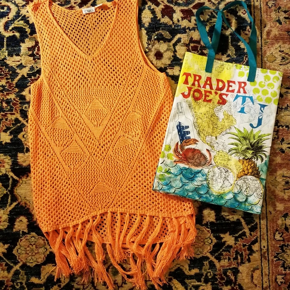 Boho pullover vest/cover